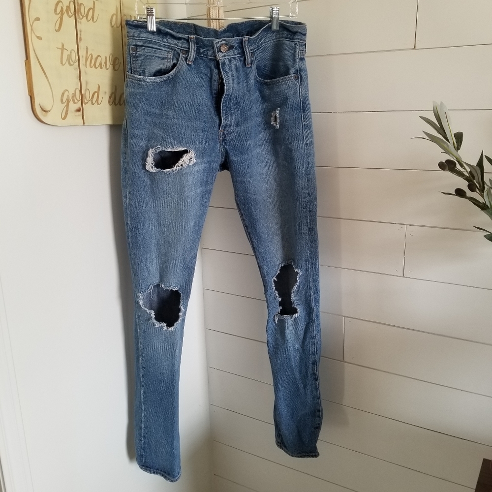 Levi's 505 C distressed jeans 33 x 32